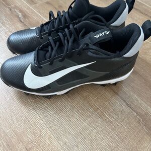 Nike Black and White Cleats